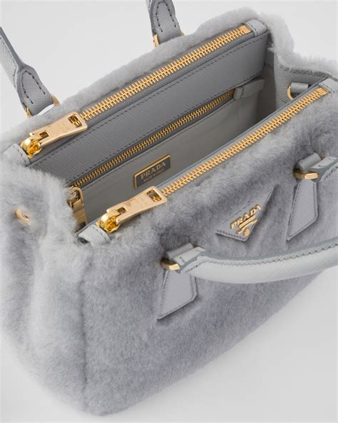 prada sherling|Prada Galleria Shearling Mini.